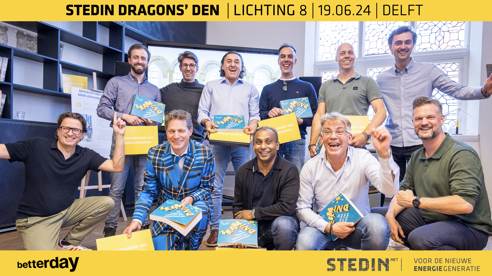 Patrick Davidson is de facilitator en coach bij de Stedin Dragons' Den